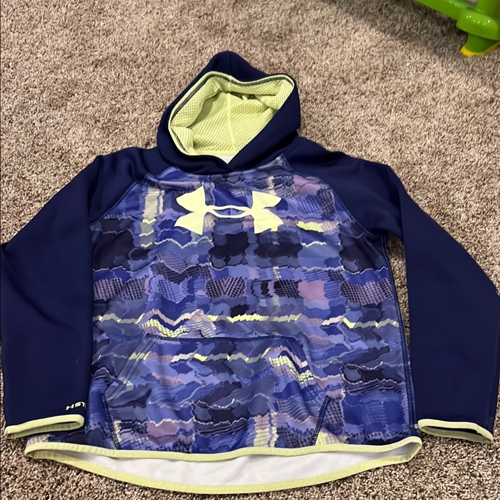 Under Armour Blue and Yellow Performance Sweatshirt